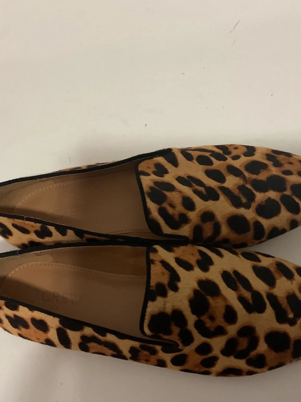 J. Crew NWOT Leopard Print Calf Hair Loafers, Size 7.5 - Picture 5 of 6